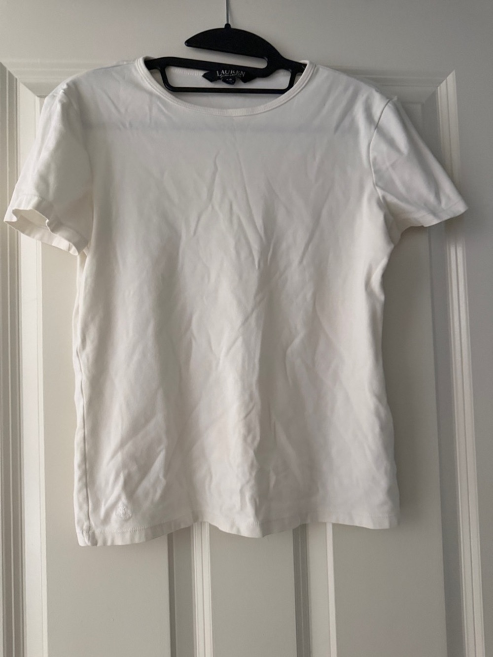 Lauren Ralph Lauren White Short Sleeve Crewneck Tee